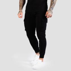 GymBeam Tepláky TRN Black GymBeam Tepláky TRN Black