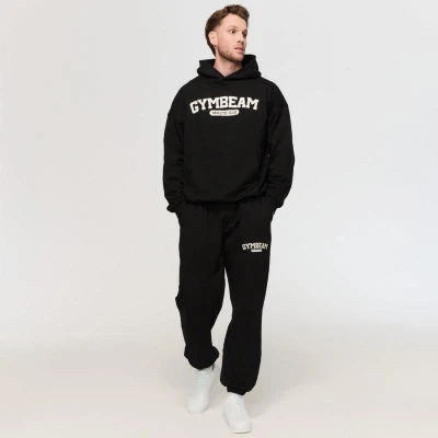 GymBeam Tepláky Varsity Black