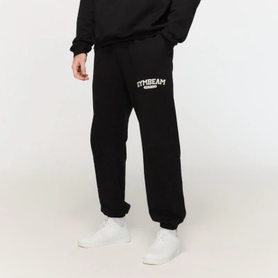 GymBeam Tepláky Varsity Black