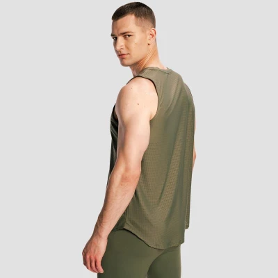 GymBeam Men‘s Combat Tank Top Olive Grey