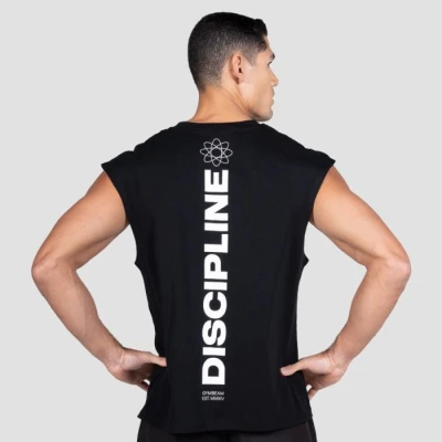 GymBeam Discipline Black pánské tílko