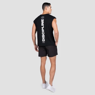 GymBeam Discipline Black pánské tílko