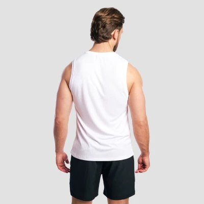 GymBeam Mesh Base White pánské tílko