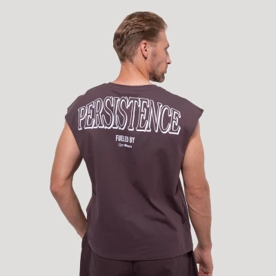 GymBeam Persistence Brown pánské tílko