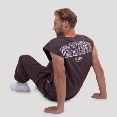 GymBeam Persistence Brown pánské tílko