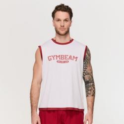 GymBeam Tílko Varsity White GymBeam Tílko Varsity White