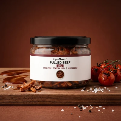 GymBeam Trhané hovězí BBQ 250 g