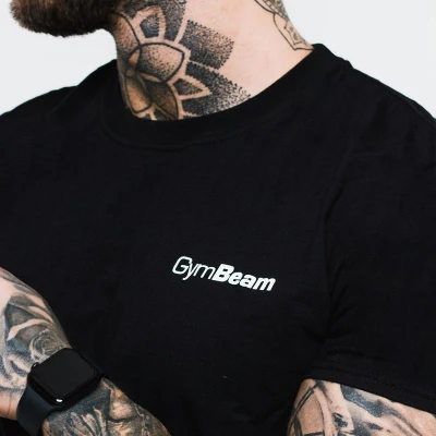 GymBeam Tričko Basic Black IBA XXL (VÝPREDAJ)