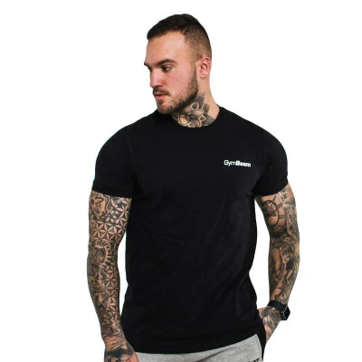 GymBeam Tričko Basic Black IBA XXL (VÝPREDAJ)