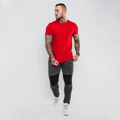 GymBeam Tričko Basic Cherry Red