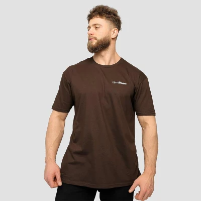 GymBeam Basic Chocolate Brown pánské tričko