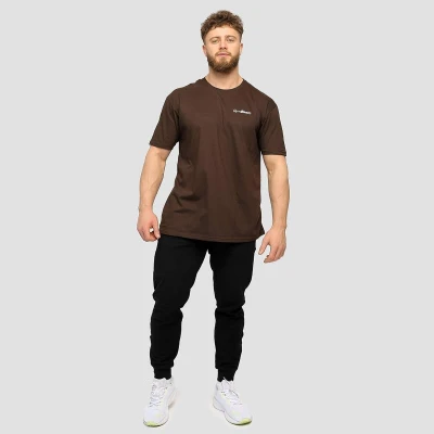 GymBeam Basic Chocolate Brown pánské tričko