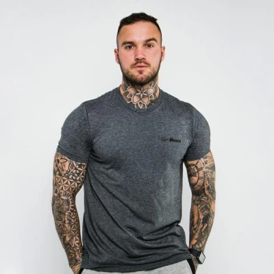 GymBeam Tričko Basic Dark Grey GymBeam Tričko Basic Dark Grey