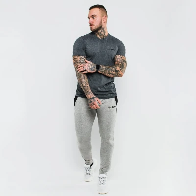 GymBeam Tričko Basic Dark Grey