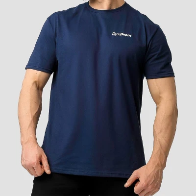 GymBeam Tričko Basic Navy Blue