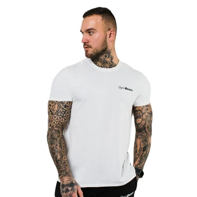 GymBeam Tričko Basic White POUZE L (VÝPRODEJ)