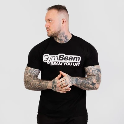 GymBeam Tričko Beam Black GymBeam Tričko Beam Black