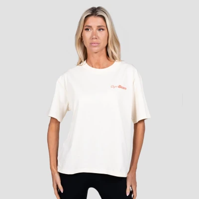 GymBeam Budapest Cream unisex tričko s krátkým rukávem