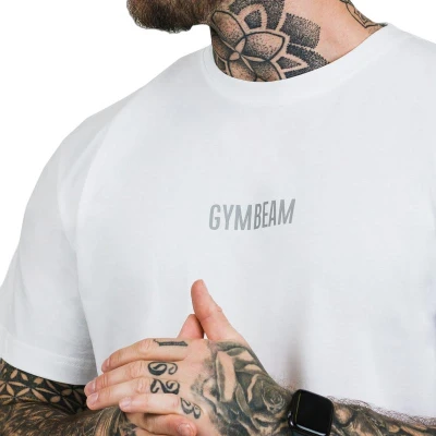 GymBeam Tričko FIT White