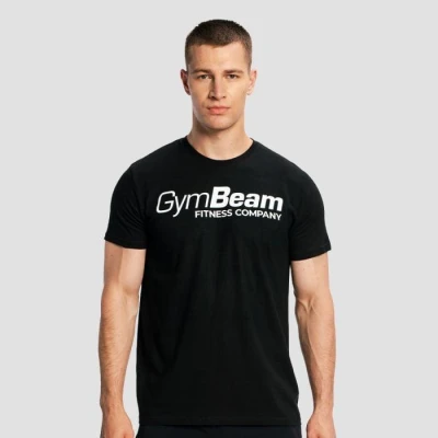 GymBeam Tričko Fitness Black GymBeam Tričko Fitness Black
