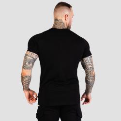 GymBeam Tričko Fitted TRN Black