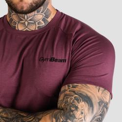 GymBeam Tričko Fitted TRN Eggplant