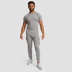 GymBeam Tričko Fitted TRN Grey