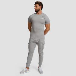 GymBeam Tričko Fitted TRN Grey