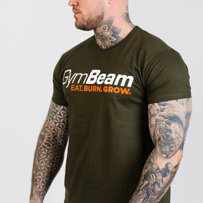 GymBeam Tričko Grow Military Green