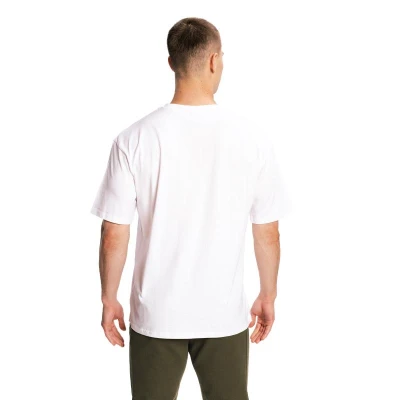 GymBeam Limitless White pánské oversized tričko