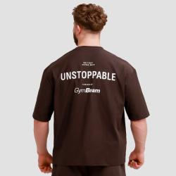 GymBeam Oversized Unstoppable T-shirt Brown