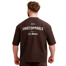 GymBeam Oversized Unstoppable T-shirt Brown