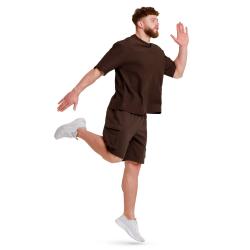 GymBeam Oversized Unstoppable T-shirt Brown