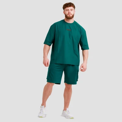 GymBeam Unstoppable Green pánské oversized tričko