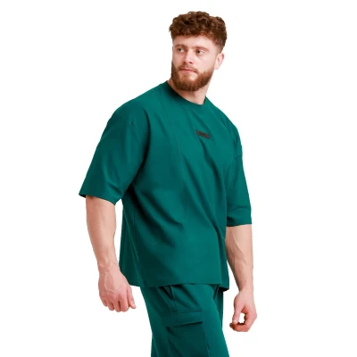 GymBeam Unstoppable Green pánské oversized tričko