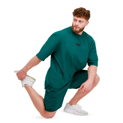 GymBeam Unstoppable Green pánské oversized tričko