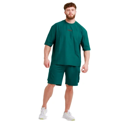 GymBeam Unstoppable Green pánské oversized tričko