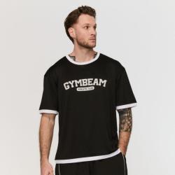 GymBeam Tričko Oversized Varsity Black GymBeam Tričko Oversized Varsity Black