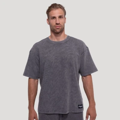 GymBeam Persistence Washed Gray pánské tričko