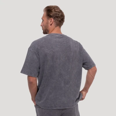 GymBeam Persistence Washed Gray pánské tričko