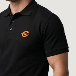GymBeam Tričko Polo Black