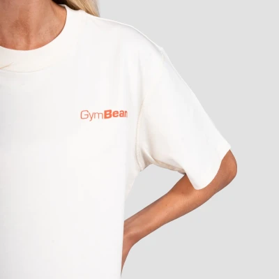 GymBeam Prague Cream unisex tričko s krátkým rukávem