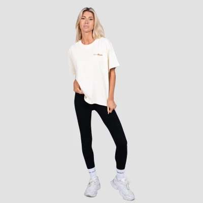 GymBeam Prague Cream unisex tričko s krátkým rukávem