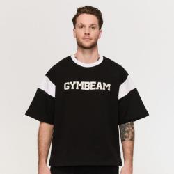 GymBeam Tričko Premium Heavyweight Varsity Black GymBeam Tričko Premium Heavyweight Varsity Black