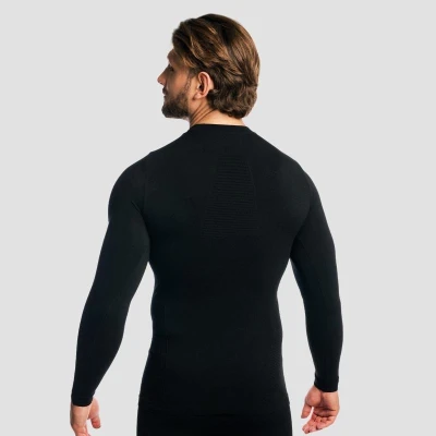 GymBeam Tričko s dlouhým rukávem Fuse Black