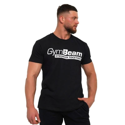 GymBeam Tričko Stronger Together Black