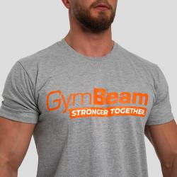 GymBeam Tričko Stronger Together Grey