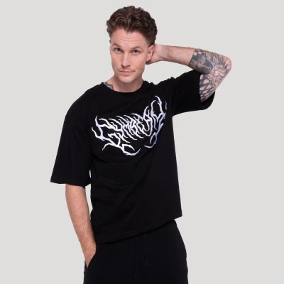 GymBeam Tričko Thorn Black