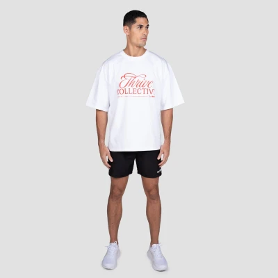 GymBeam Thrive White pánské tričko