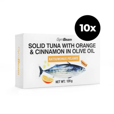 GymBeam Tuna in Olive Oil with Orange Cinnamon 10 x 120 g GymBeam Tuna in Olive Oil with Orange Cinnamon 10 x 120 g